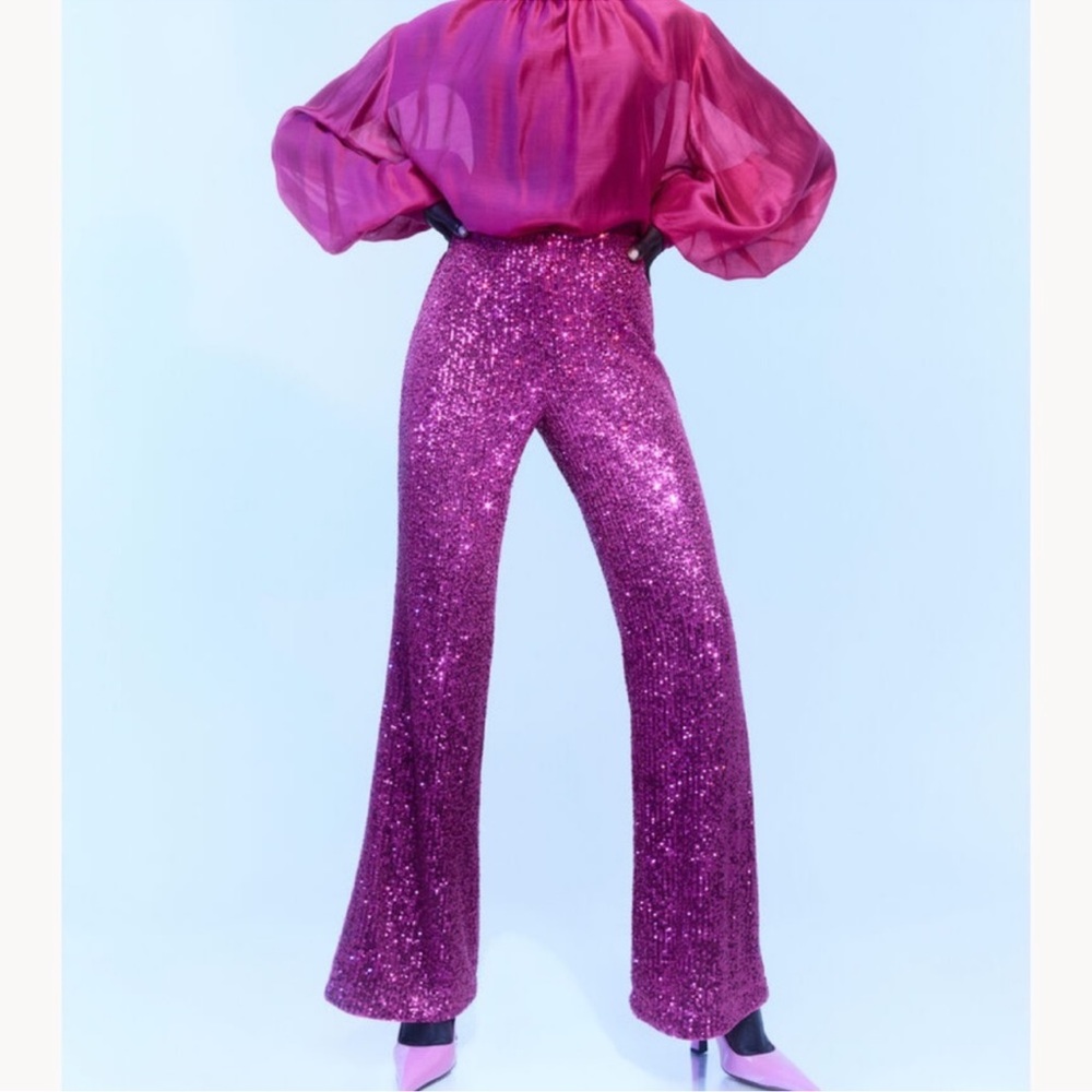H&M sequin pants